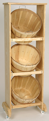 1 Bushel Rack W/ 3 Baskets