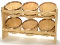 1 Peck Rack w/ 6 Baskets - Color Choice