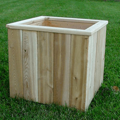 16" Cedar Cubed Planter