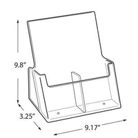 2 Pocket Side By Side Trifold Brochure Holder - 2ct