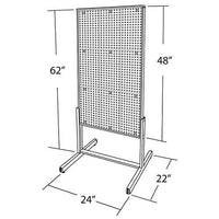 2-Sided Pegboard Floor Display - Includes Wheels