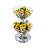 2-Tier Countertop Clear Bowl Display - 10"