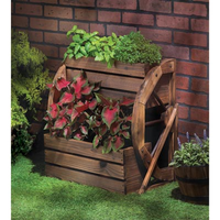 2 Tier Wagon Wheel Planter