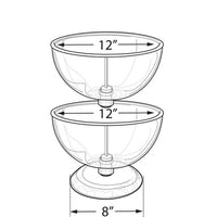 2-Tiered Countertop Bowl Display - 12"