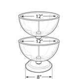 2-Tiered Countertop Bowl Display - 12"