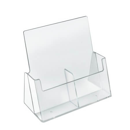 2 Pocket Side By Side Trifold Brochure Holder - 2ct