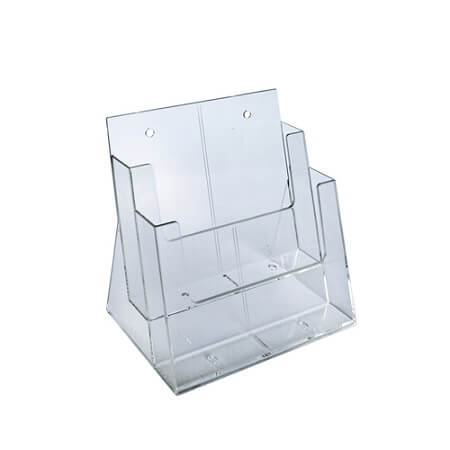 2-Tier 2 Pocket Side By Side Brochure Holder