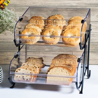 Wire Display w/Round Nose Bins - 2 Tier