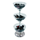 3-Tiered Bowl Floor Display - 8"