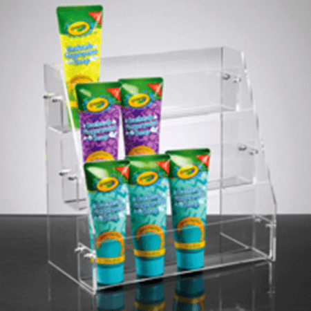 3 Tier Acrylic Countertop Display - 11"W