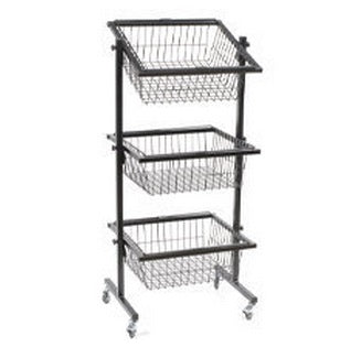 3 Tier Square Display - Black