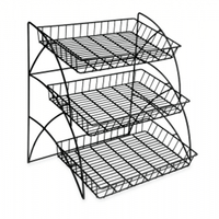 3-Tier Wire Counter Waterfall Rack