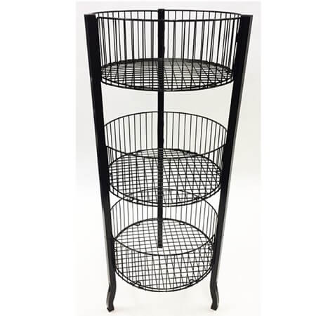 3 Tier Wire Dump Bin Rack