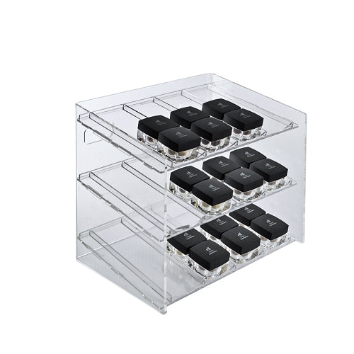 3-tiered 12 Compartment Cosmetic Display