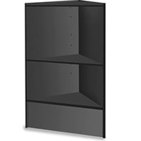 Black Corner Case with Shelves