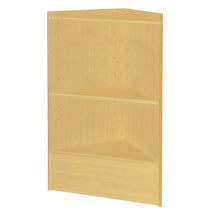 Maple Triangle Corner Case with Wood Shelves