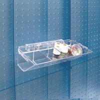 4-Compartment Pegboard / Slatwall Tray -2ct