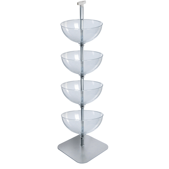 4 Tiered Bowl Floor Display - 16"