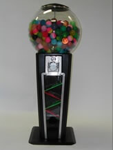 4 Foot Black Gumball Machine