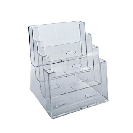 4-Tier Four Pocket Letter Sized Brochure Holder