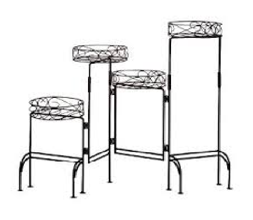 4-Tier Metal Plant Stand