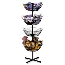 4-Tier Spinner Display - Black