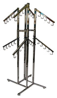 4-Way Handbag Rack- 8 Waterfall 5 Hook Arms