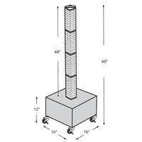 Mobile Interlocking Pegboard Display