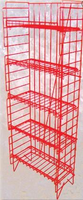 Adjustable 5 Shelf Snack Rack - Red