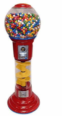 Spin & Drop Spiral Gumball Machine - 5ft