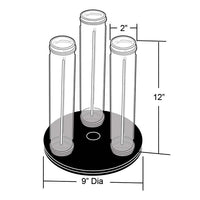 5 Pole Revolving Vertical Counter Display