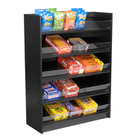 Black 5 Shelf Wood Candy Display