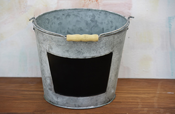 7 inch Chalkboard Pail - 4ct