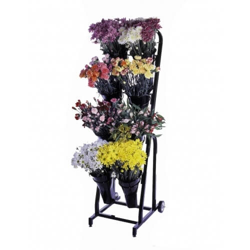 8 Vase Floral Cart