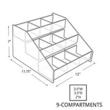 Acrylic 3 Tier 9 Compartment Step Display