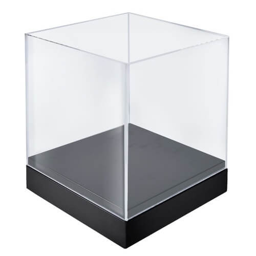 Acrylic Deluxe Clear Cube Showcase - 10in