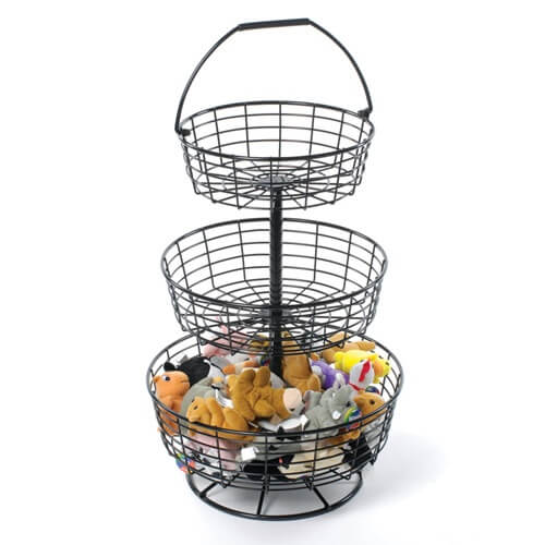 Black 3 Basket Wire Countertop Display