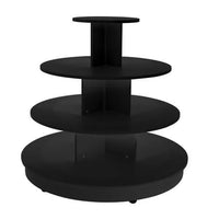 Black 4 Tier Table with Casters