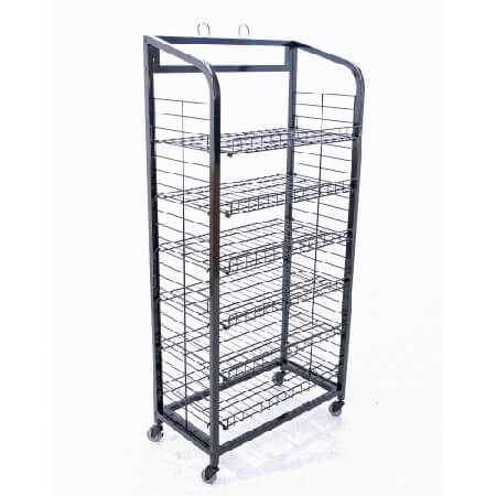 Black 6 Shelf Bakery Tray Display