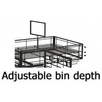 Black Multi-Use Wire Dump Bin