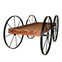 Buckboard Wood Cart  - Toasted Finish