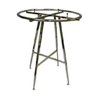 42" Folding Round Rack- Chrome- 1-1/4" dia Tube