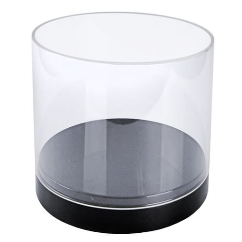 Clear Acrylic Deluxe Cylinder Showcase - 10in