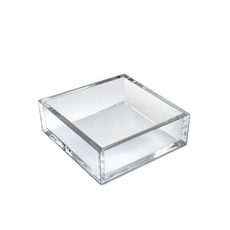 Clear Deluxe Square Tray - 4ct