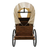 Wagon Display - Toasted Finish - With Cover