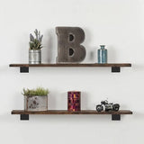 Distressed Wood Shelves - 12"W x 24"L - 4ct