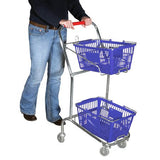 Shown In Chrome With Blue Baskets