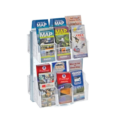 Double-Sided Spinning Brochure Holder