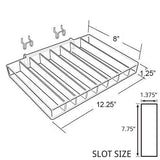 Eight Compartment Nail Polish Tray - 2ct