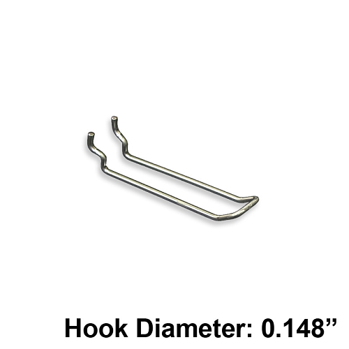 Metal Pegboard Loop Hooks - 4" - 50ct